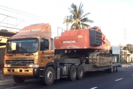 Vận chuyển máy công trình, xe cơ giới